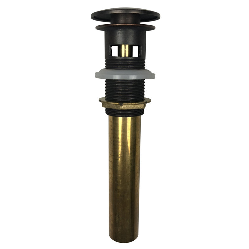 SinkSense 1.5" Pop-Up Sink Drain in Aged Copper - Overflow