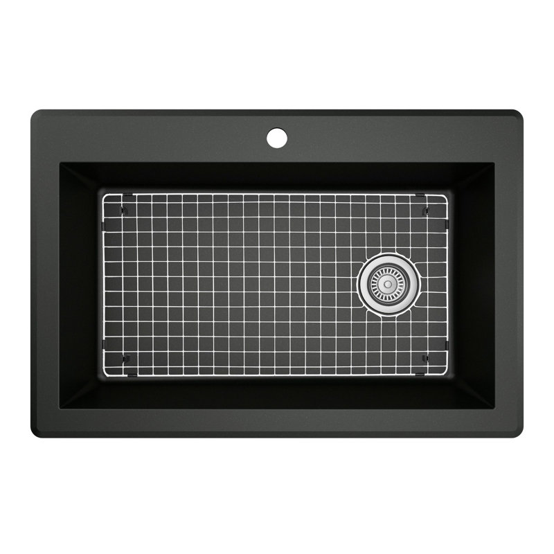 Karran 27-1/2 In. X 14-3/4 In. Stainless Steel Bottom Grid Fits Qt-670, Qu-670