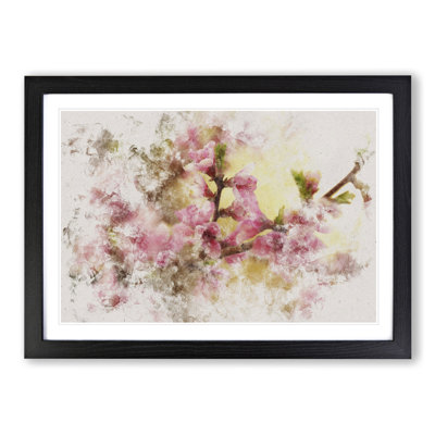 Cherry Blossom Flowers - Picture Frame Painting
