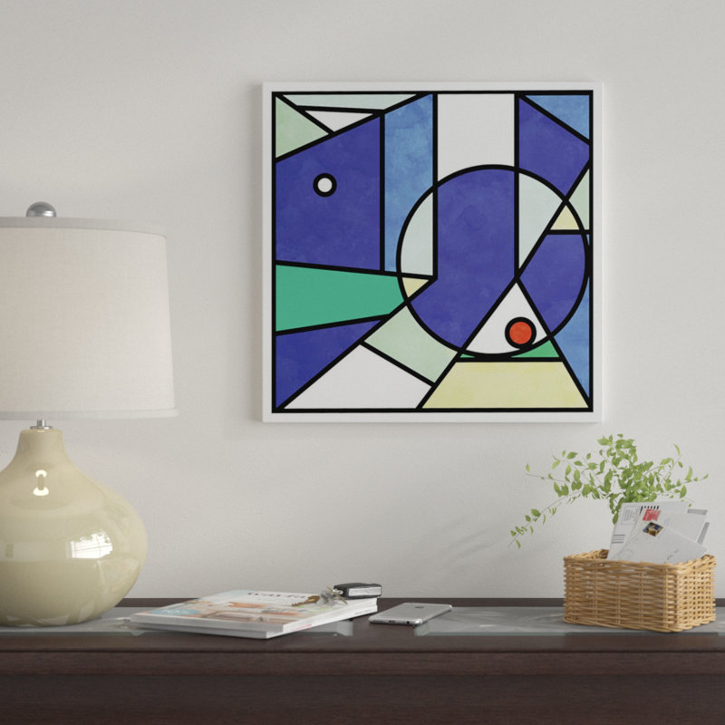 « urban square » par barruf, impression sur toile tendue, Papier d'art encadré noir, Blanc, H 24 po x l 24 po x P 1 po