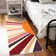 Cute Machine Washable Rugs Sunburst Area Rug Modern Non-Slip Rugs for Bedrooms Colorful Soft Carpet for Kids Dorm Nursery Reading Corner