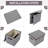Large 17" 42 Quarts Collapsible Stackable Storage Bins With Lids [3-Pack] Foldable Fabric Linen Storage Boxes Cube, Closet Organizer Baskets With Label For Home (16.7 X 12 X 12, Gray)-1067371695