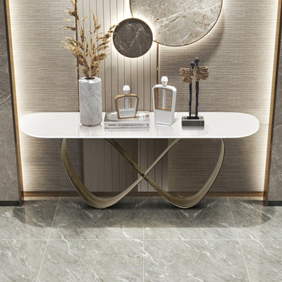 Italian-style simple light luxury console table