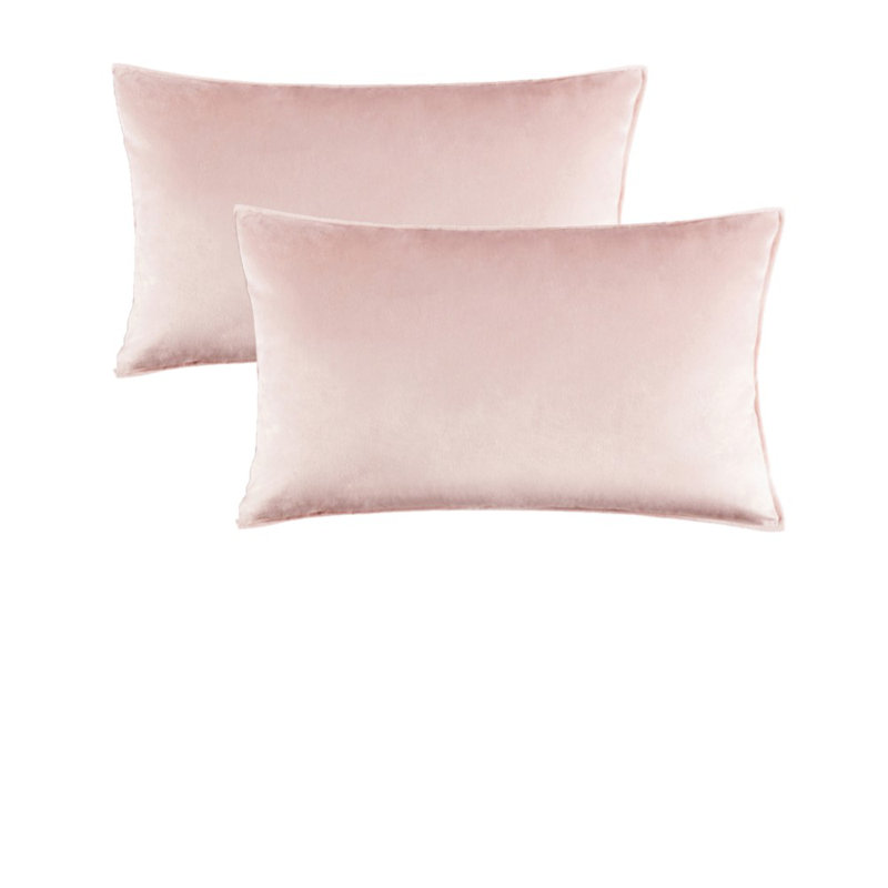 Velvet Reversible Throw Pillow, Pink, Pillow Cover Only - No Insert