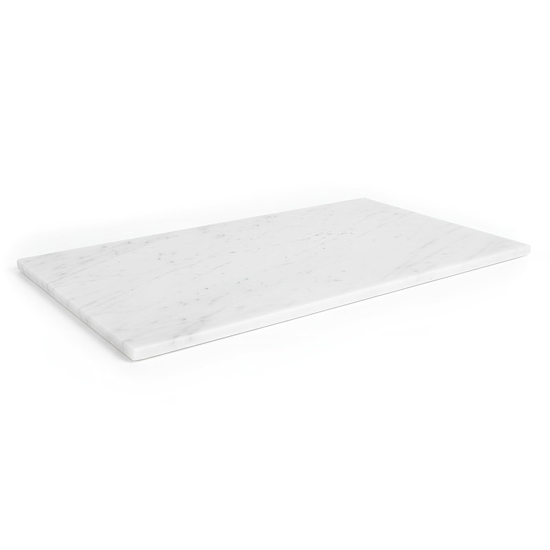 Argon Tableware - Marble Serving Board, 1cm H x 32cm W x 53cm L, White