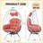 Swivel Patio Lounge Chairs, Steel Rattan Modern Egg Chair For Home