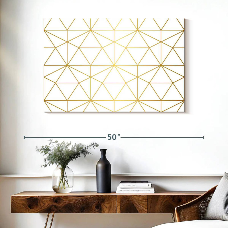 Avery Golden Lattice, 26" H x 39" W