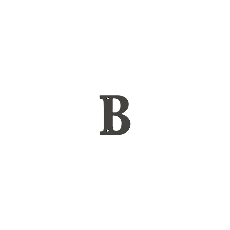 4" H Brass House Letter, Lifetime Brass, F