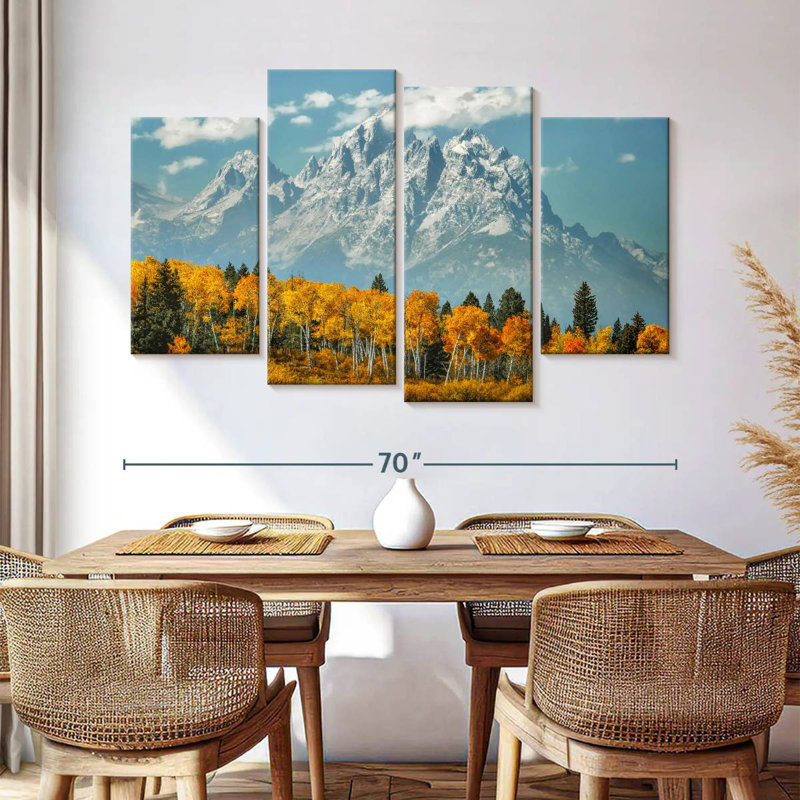 Grand Tetons d'Alvord en automne
