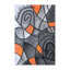 Tapis décoratif en oléfine à motif abstrait moderne Sioar-1465146741