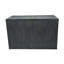Abat-jour rectangulaire en tissu synthétique H 10 "(araignée) en gris / noir