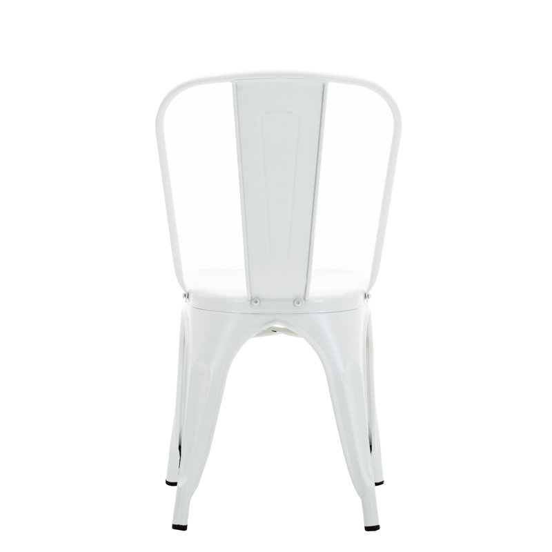 Chaise de patio empilable Wynn, Blanc