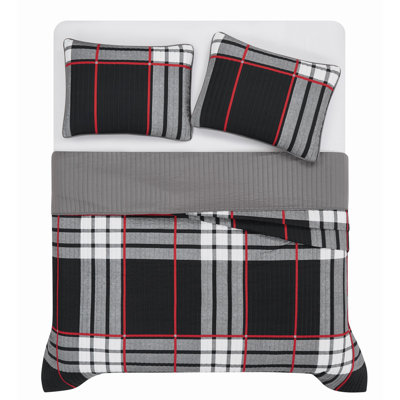Truly Soft Danbury Plaid Quilt Set