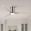 Ventilateur de plafond encastré moderne 52 po avec lumière Homelover, ventilateur de plafond réversible à profil bas DC, pales à double face, mémoire de minuterie à moteur à courant continu réversible à intensité variable de 3 cct-111378505