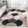 Tapis rose / gris Good Vibes Christifer