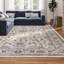 Tapis rectangulaire à franges crème Mizic-1300527498