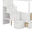 Twin Over Full Bunk Bed With Shelves, Storage Staircase And 2 Drawers-1193368170
