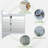 30 Inch H Recessed or Surface LED Mirror Cabinet With Defogger And Adjustable Shelves-88759053-88759050