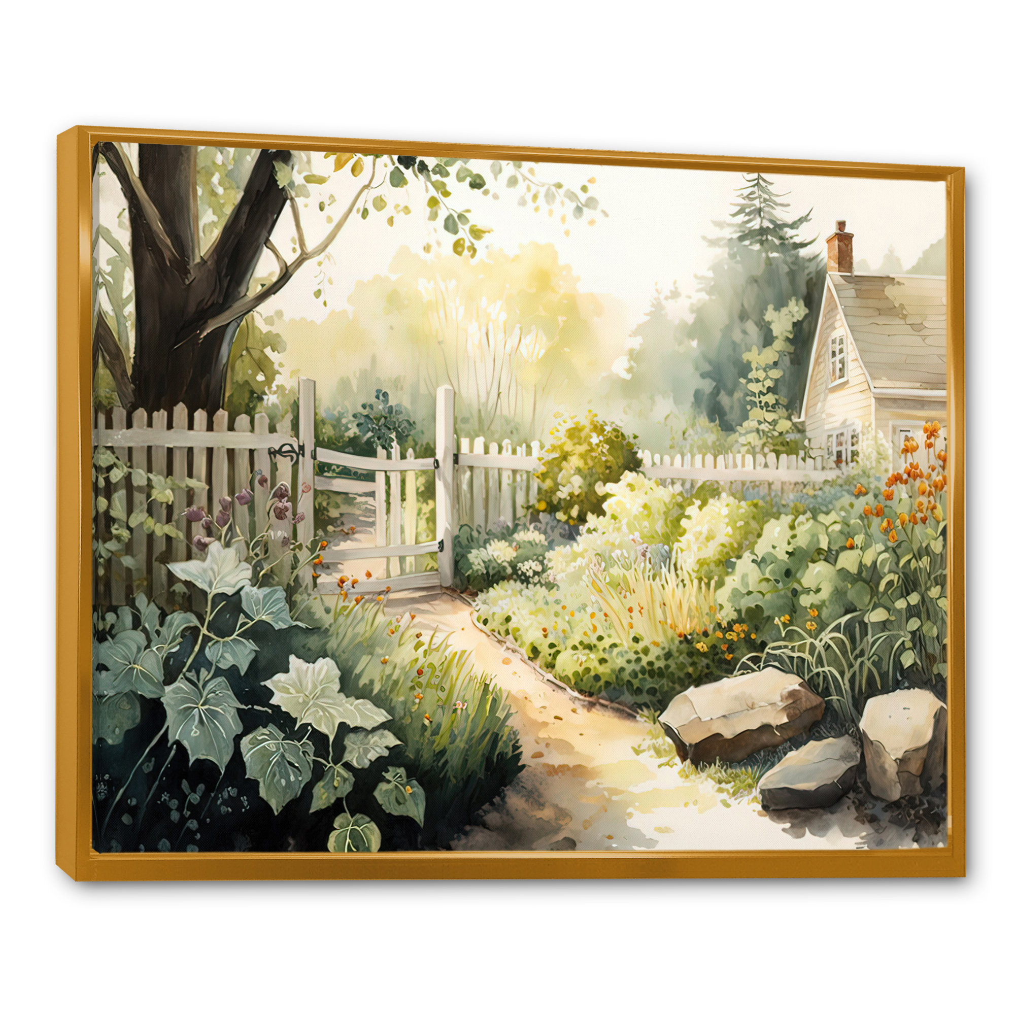 Farm Fresh Garden II - Landscape Canvas Wall Art Red Barrel Studio Size: 12 H x 20 W x 1 D, Format: Wrapped Canvas