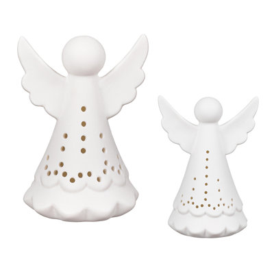 Décoration de table en céramique DEL Angels