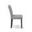 5 Piece Dining Set Includes a Round Kitchen Table with Pedestal and 4 Shitake Linen Fabric Parson Dining Chairs, Black & Cherry-1285048047-1285047952