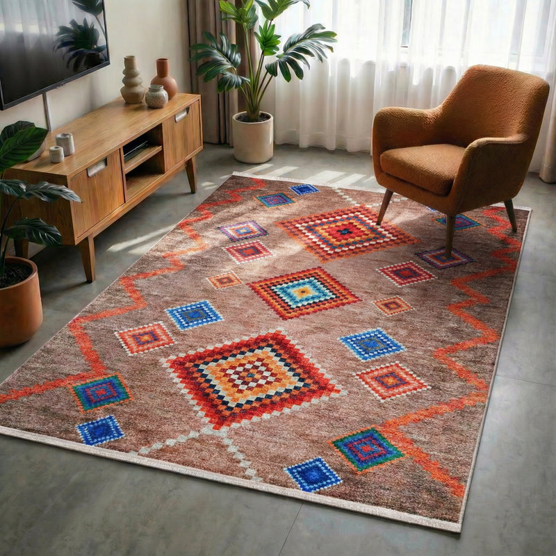Tapis marocain Thambiah, Tapis de couloir 3 pi 4 po x 9 pi 11 po