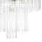 3-light Cylinder Murano Glass Tiered Pendant
