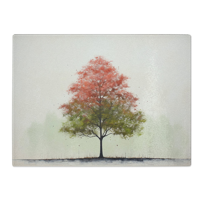 Tree Minimalism  Glass Chopping Board
