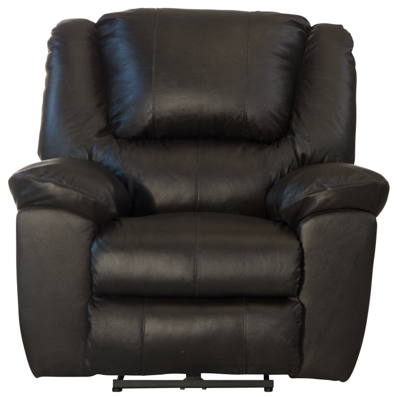 Fauteuil inclinable standard en cuir de 43 po Baraona, Électrique