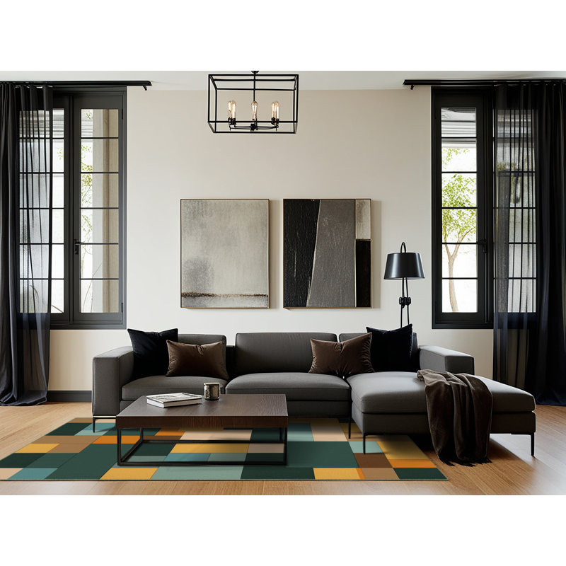 Tapis Terraformed Blocks, Rond 7 pi