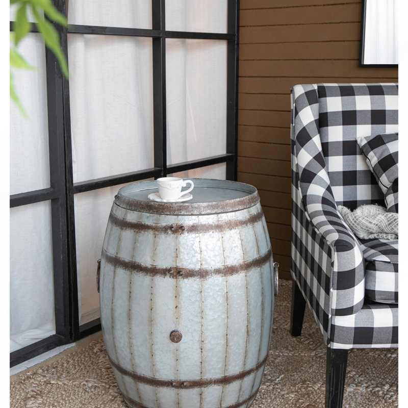 22.5X22.5X26" Drum Side Table