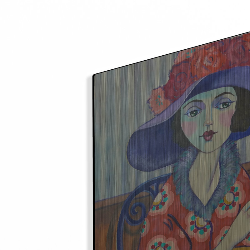 «Woman In Red» par Holly Wojhan, H 16 po x l 12 po