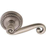 Scroll Passage (Hall & Closet) Door Lever with Round Rosette