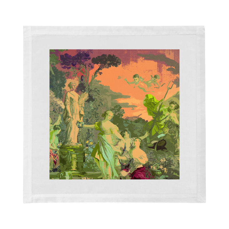 Cyprus Picnic Cotton Sateen Dinner Napkins