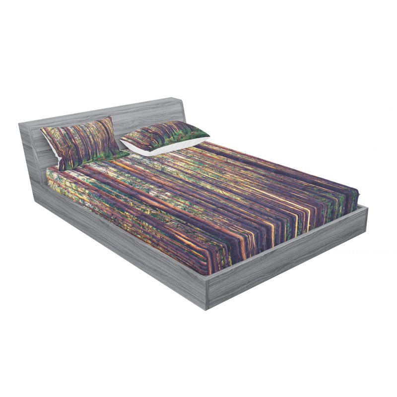 Microfiber Sheet Set, Queen Sheet Set with Fitted Sheet