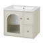 Ensemble de meuble-lavabo mural de 24 po pour petit espace, armoire de salle de bain avec lavabo en céramique, 2 tiroirs et 1 porte à fermeture en douceur-133526504-133526507