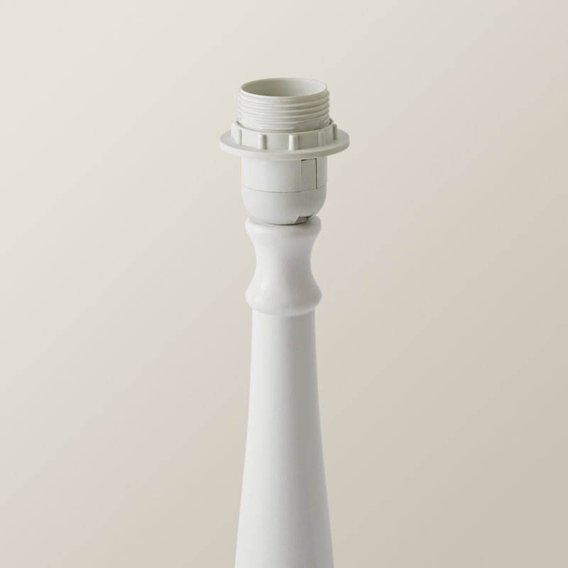 Antonyio Wood Table Lamp, White