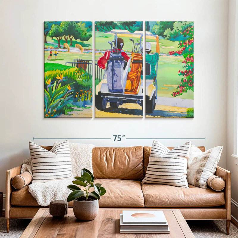 Senne The Golfers, H 42 po x l 65 po