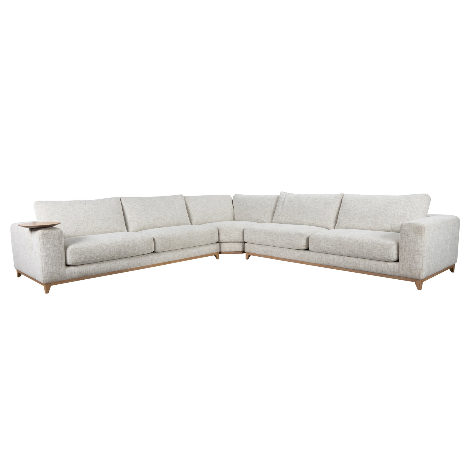Donovan 3 - Piece Sectional, Beige Polyster Blend