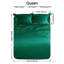 Ensemble de draps en satin 4 pièces - doux 85 g et soyeux - couleur unie lavable à la machine-127300120-134680862