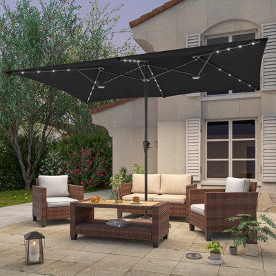 Parasol d'extérieur à DEL 11x7Ft
