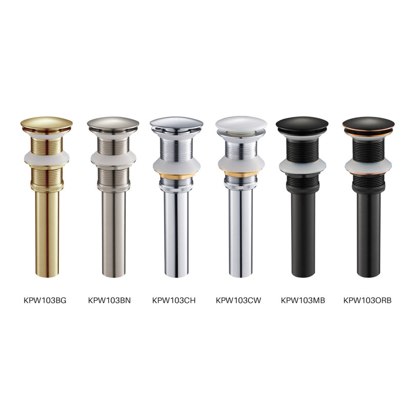 2.63'' W Pop-Up, Brush Gold