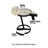 Henriette Marble top Open End Table