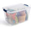 Bacs de rangement transparents avec couvercles Rubbermaid-101700735