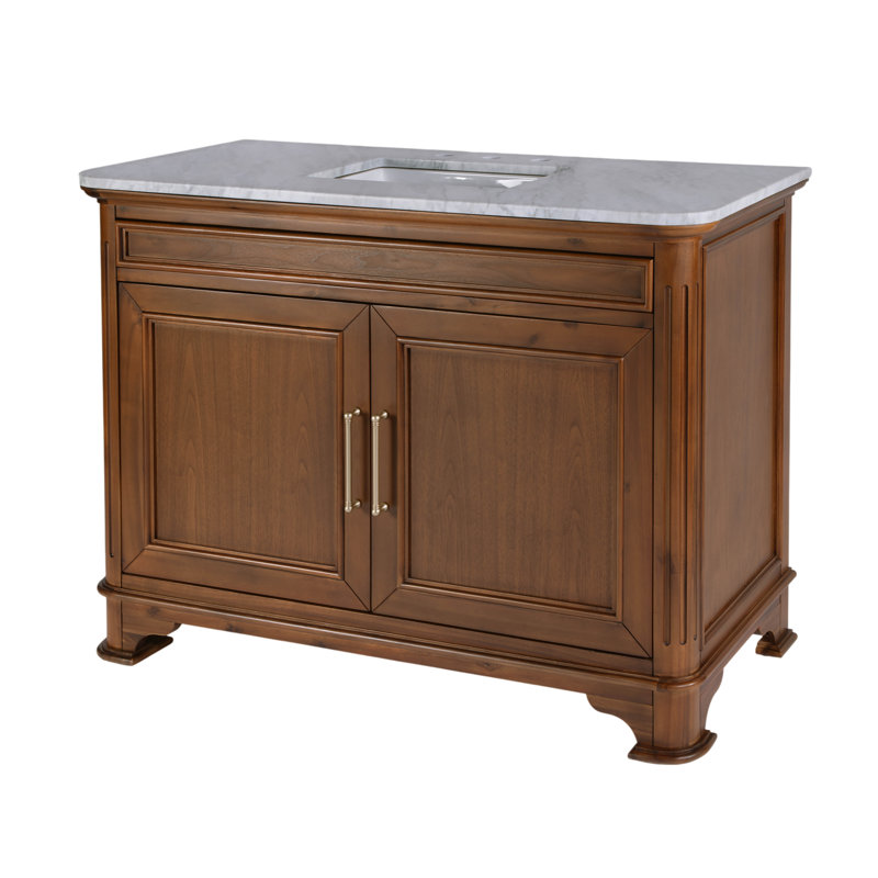 Meuble-lavabo simple en marbre l 48 po Colorado