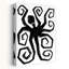 «Black Octopus Swirl Abstract Modern Contemporary Octopus Ocean», reproduction d'art murale-129772285