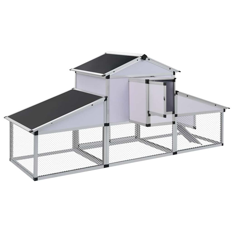 Poulailler en aluminium et noir