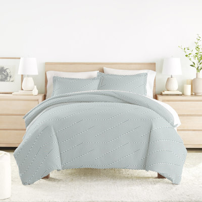 Duvet Cover Set Patterned Microfiber Ultra Soft Bedding in Modern Diagonal