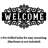 Decorative Metal Welcome Wall Sign with Ornate Scroll Design 20"-117455100