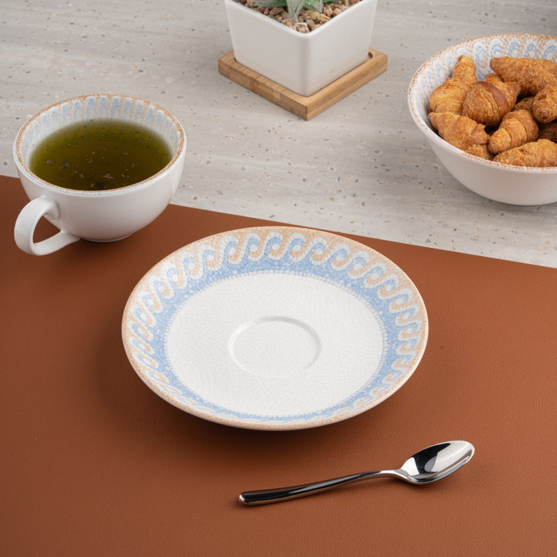 Soucoupe de luxe en porcelaine, Athena, 6 po
